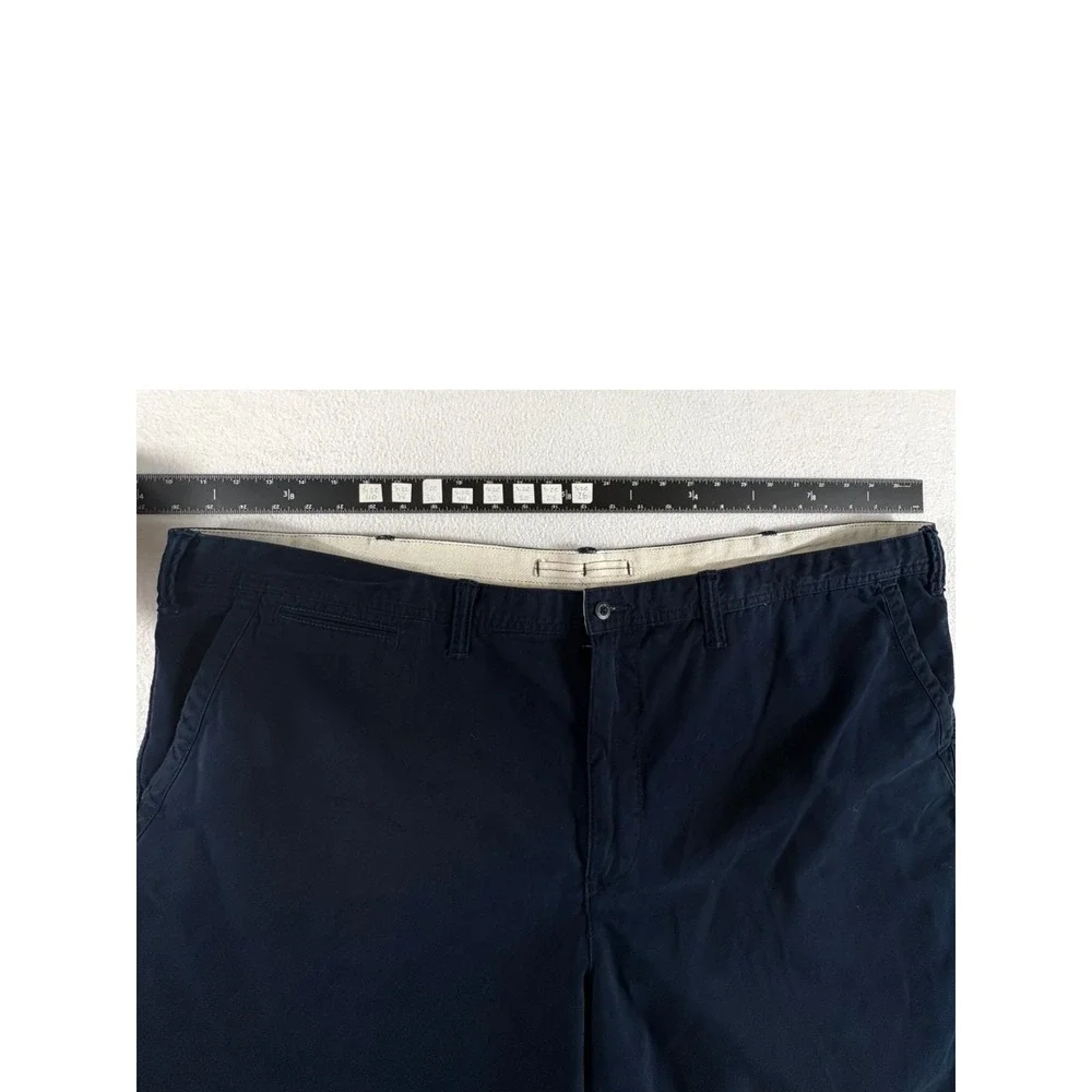 Polo Ralph Lauren Chino Shorts Mens 50B Navy Blue Relaxed Classic Fit Dark Wash‎